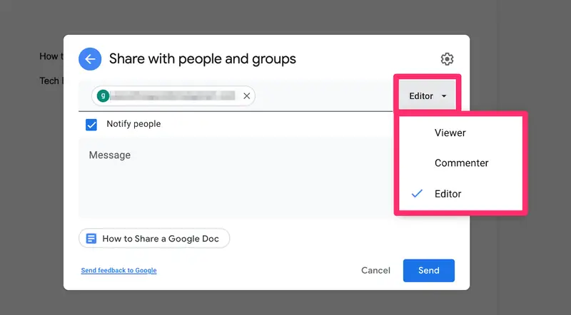 Google Docs collaboration in action
